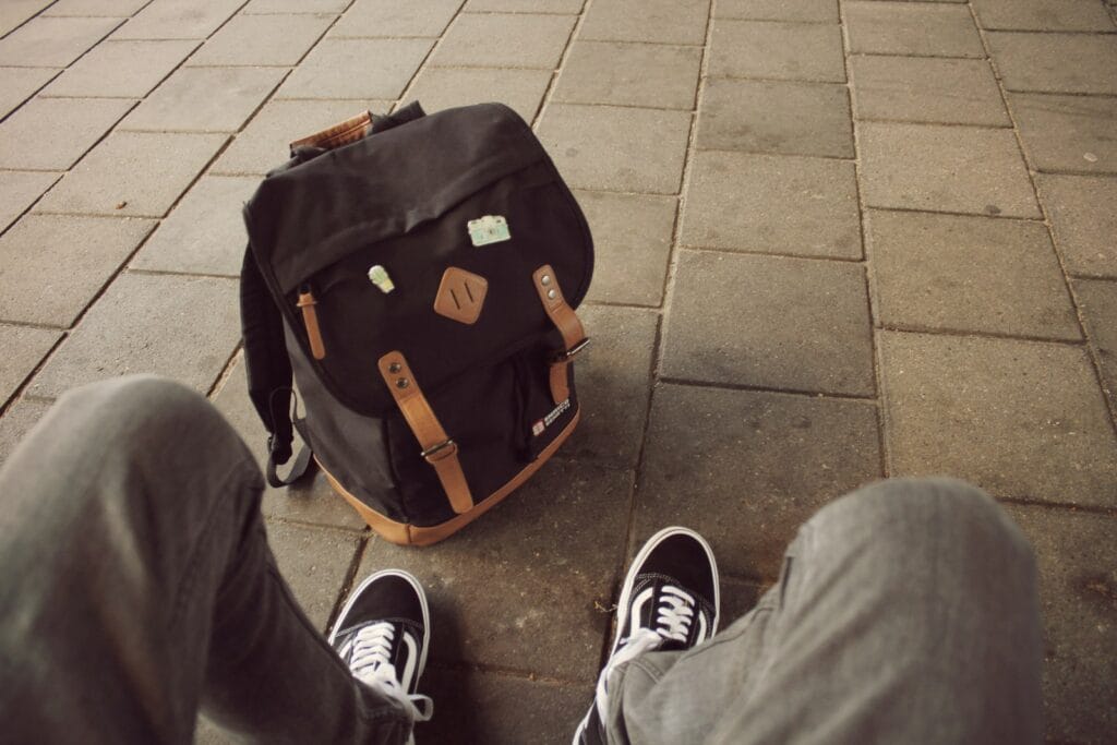 Waiting for my hostel check in