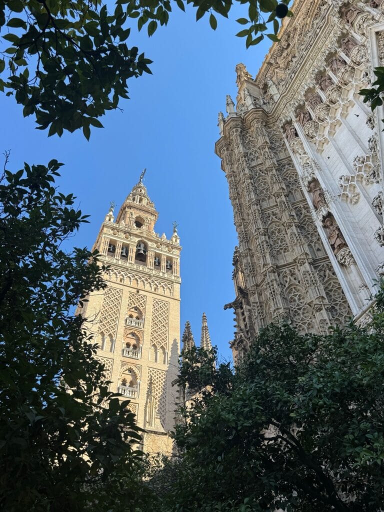 La Giralda bell tower rising above Seville Cathedral