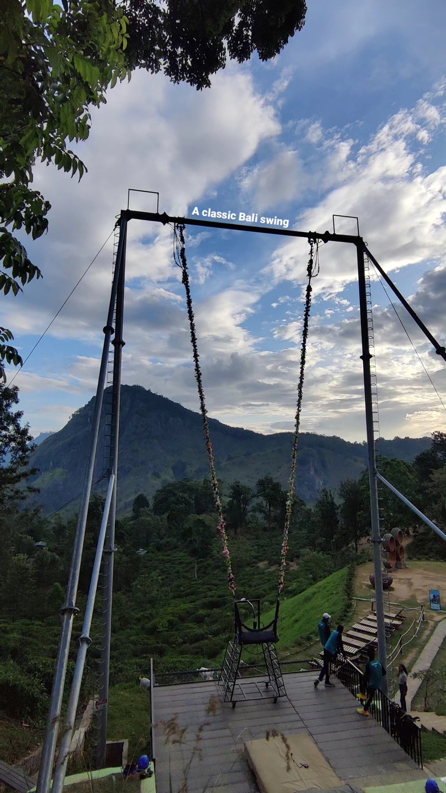 A Bali-style giant swing on an Ella ridgeline