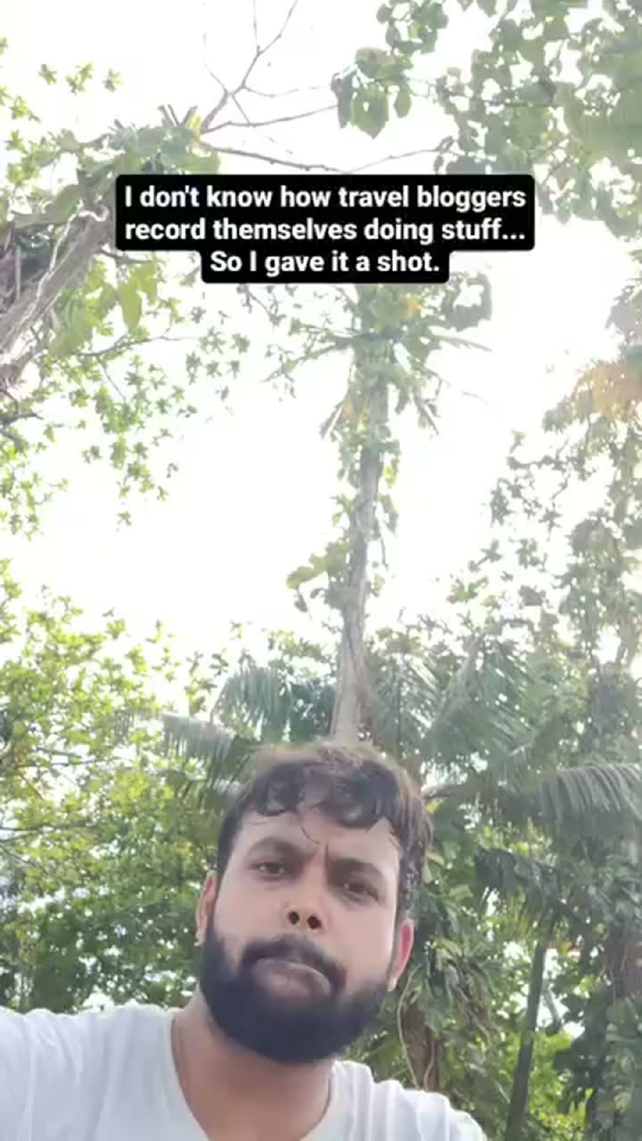 Story frame: I don't know how travel bloggers record themselves, so I gave it a shot